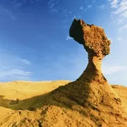 Queen's Head rock formation at Yehliu Geopark, the first stop on the Yehliu, Jiufen and Shifen sky lantern day tour from Taipei, Taiwan